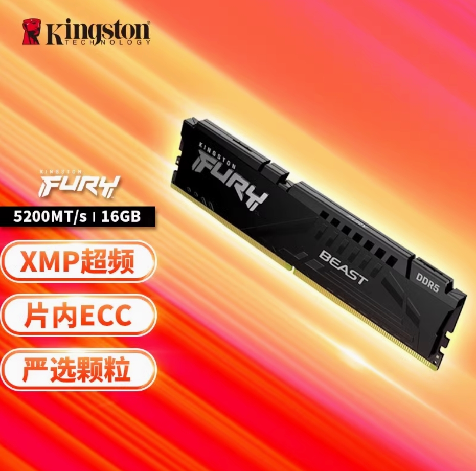 金士顿DDR5-5600-32G 野兽内存